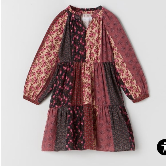 Zara Kids Patch Work Dress - Picture 1 of 8